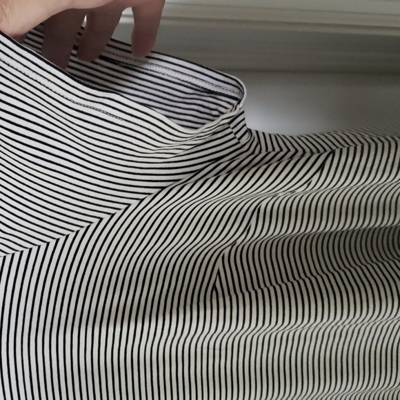 Talbots Plus 3X Black Stripe Slimming A Line Tee Florida Dress - Picture 7 of 7